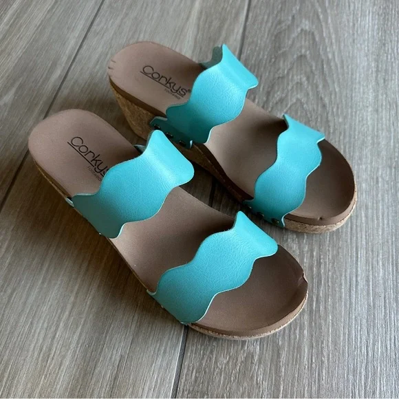 NEW Corkys Obviously Wedge Sandal Size 9 - Picture 3 of 12